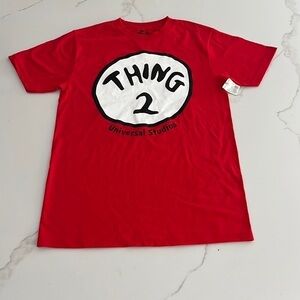 Dr Seuss Universal Studios Thing 2 Shirt size Small